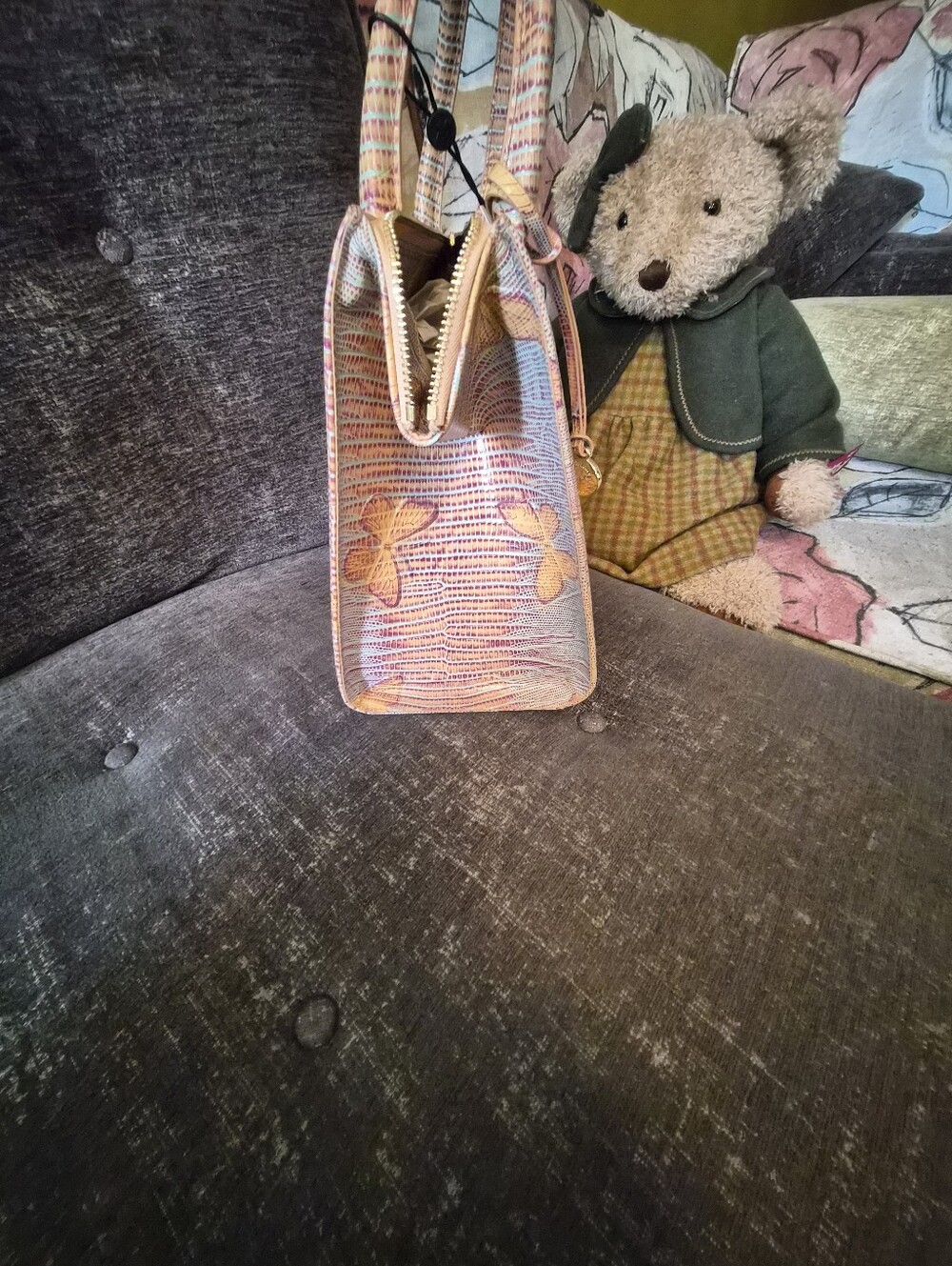Brahmin Small Caroline Mandarin Orange Heatwave - Picture 3 of 5